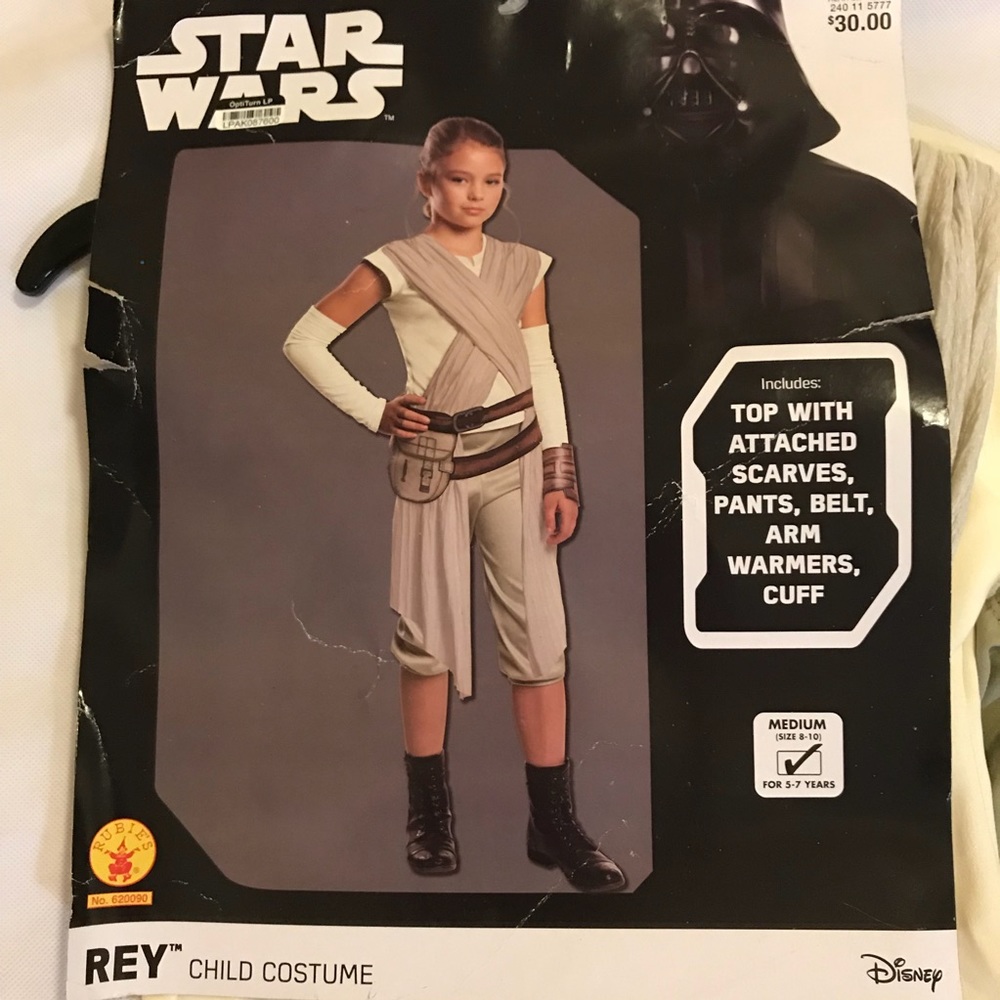 REY Child's Costume Star Wars Medium & Large - Picture 7 of 7